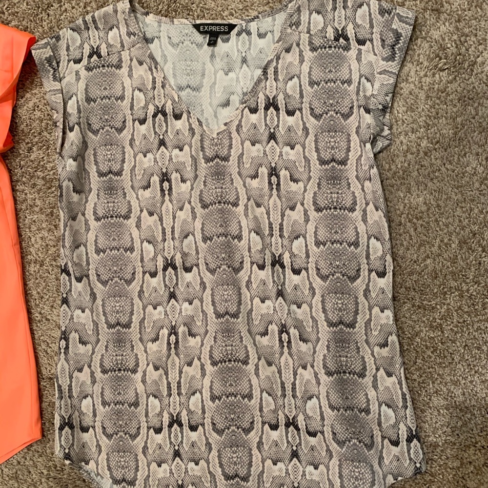 2 express dress v neck shirts